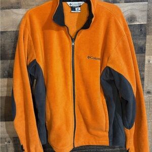 Columbia Men's Vibrant Orange and Black Performance Jacket